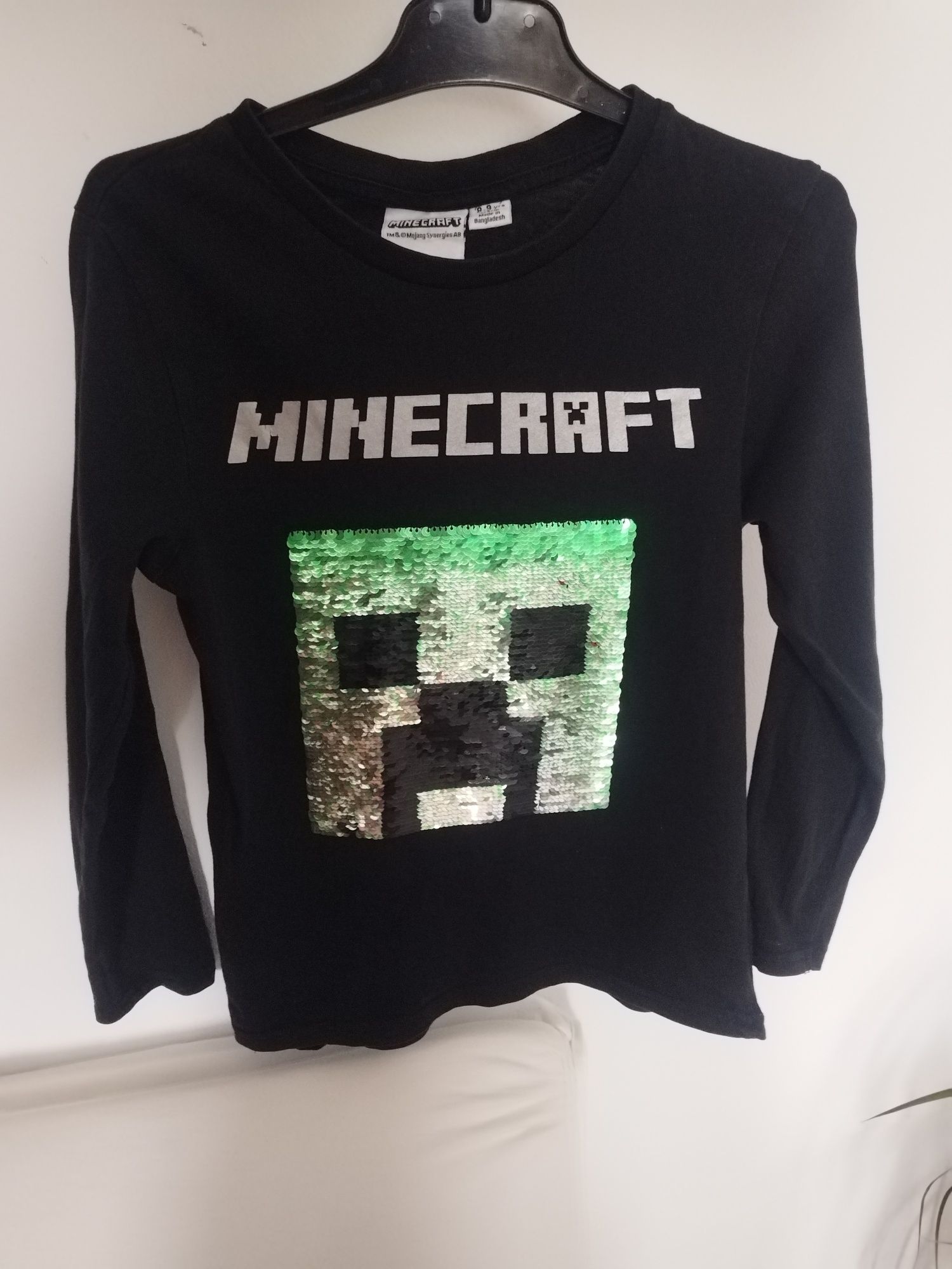 Bluza subțire Minecraft cu Paiete 128 134