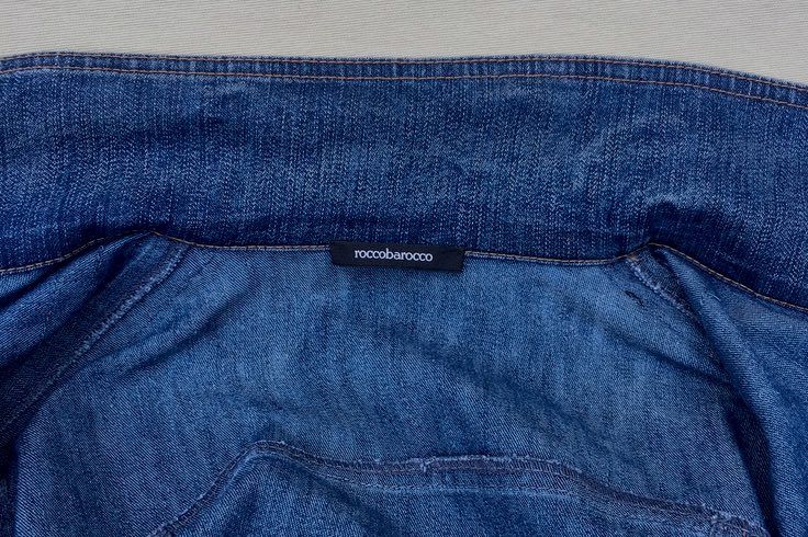 ROCCOBAROCCO Geaca Jeans Stil Desigual Pictata Manual Oferta 1+1