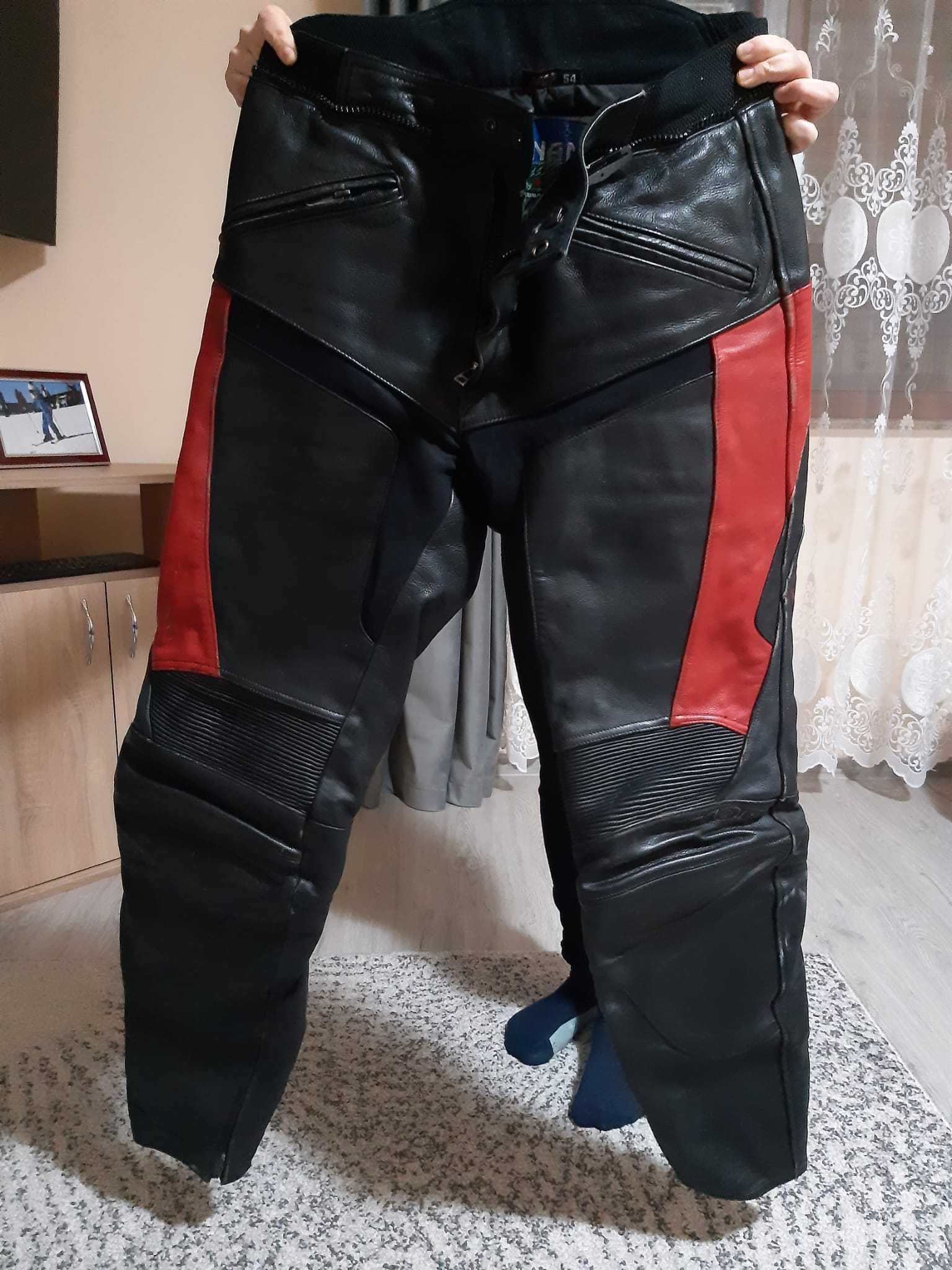 Geaca WEISE textil+pantaloni piele MOTO