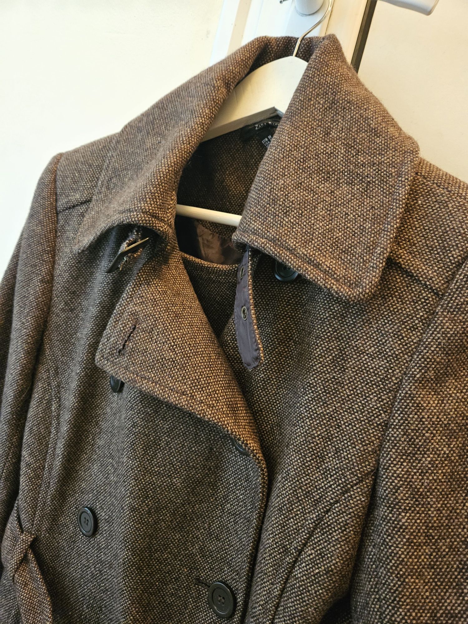 Яке, палто, кафяв, размер S , Zara шлифер