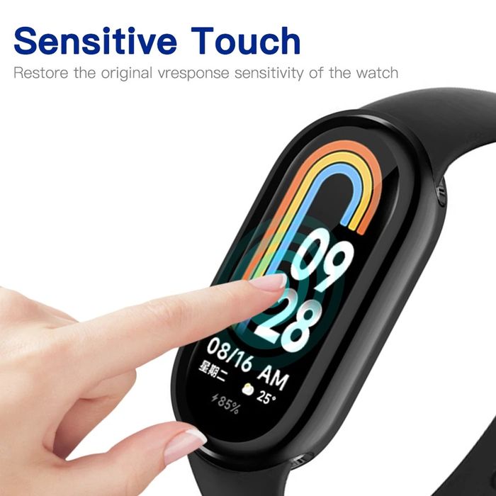 Xiaomi Smart Band 9 8 / Pro / Мек TPU силиконов кейс с протектор