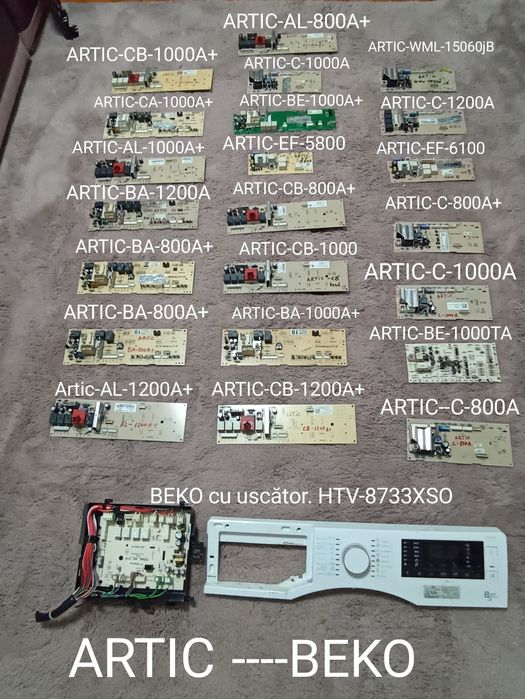 Placa bord calculator  mașină de spălat rufe marca  ARTIC