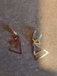 Cercei aur 14 k ,noi,2,80 grame
