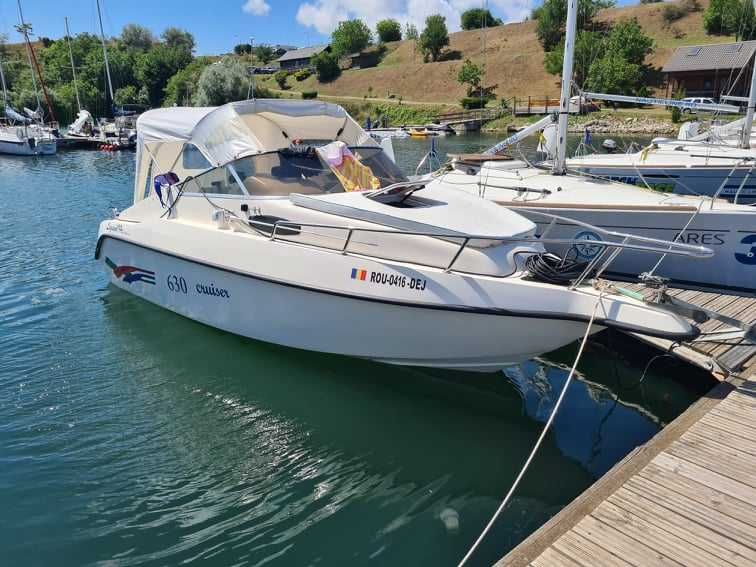 Barca semicabinata Angelo Molinari 630, Honda 135 outboard
