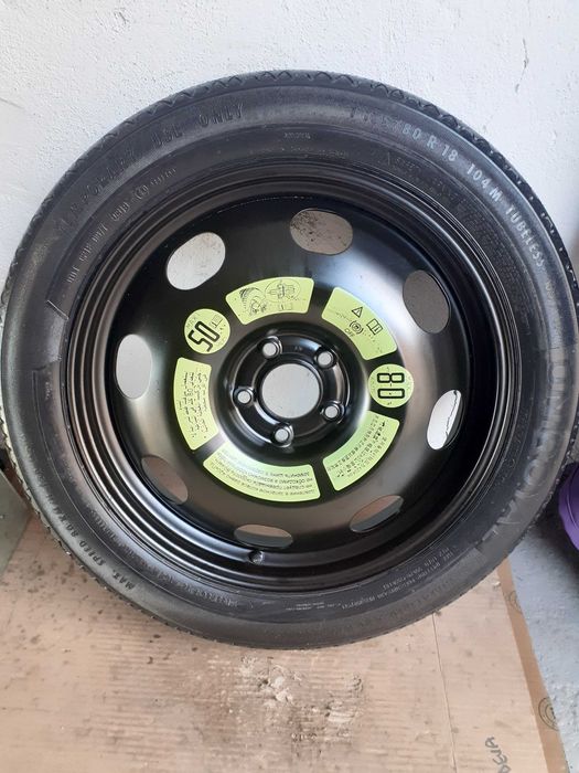 Roata rezerva SLIM R18 PEUGEOT 3008, 5008, 508,CITROEN DS7,C5 Aircross