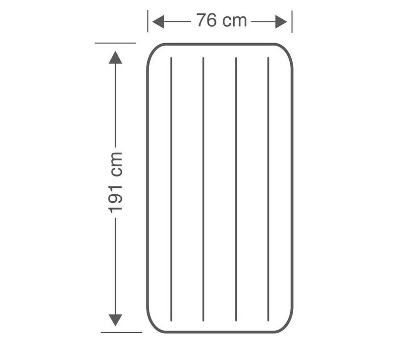 Нов! Надуваем матрак / дюшек / легло за спане - Intex - 76x191x25см