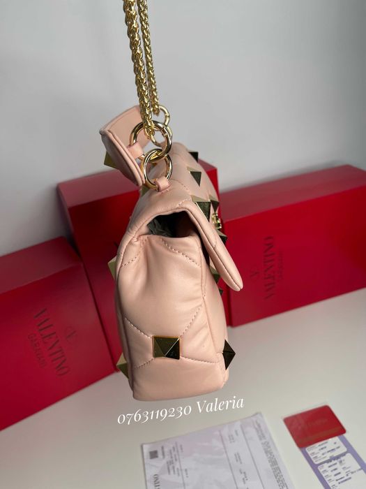 Geanta VG - Roman Stud roz pudra