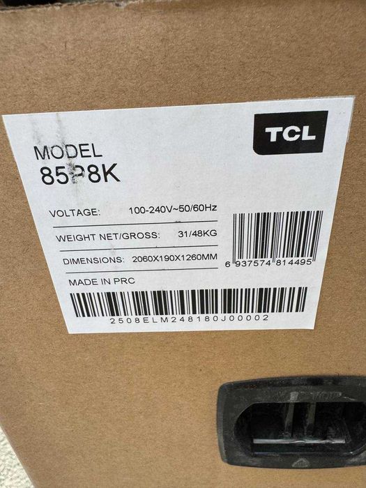 Телевизор TCL 85P8K QLED 4K UHD 144 Гц Google TV