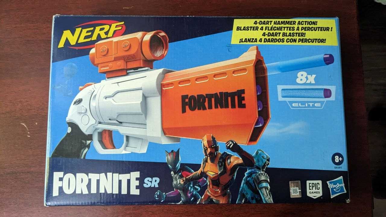 Бластер NERF FORTNITE ,новый в коробке,16 патронов