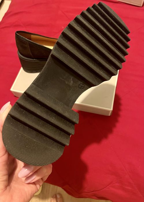 Mocasini dama waterproof, piele