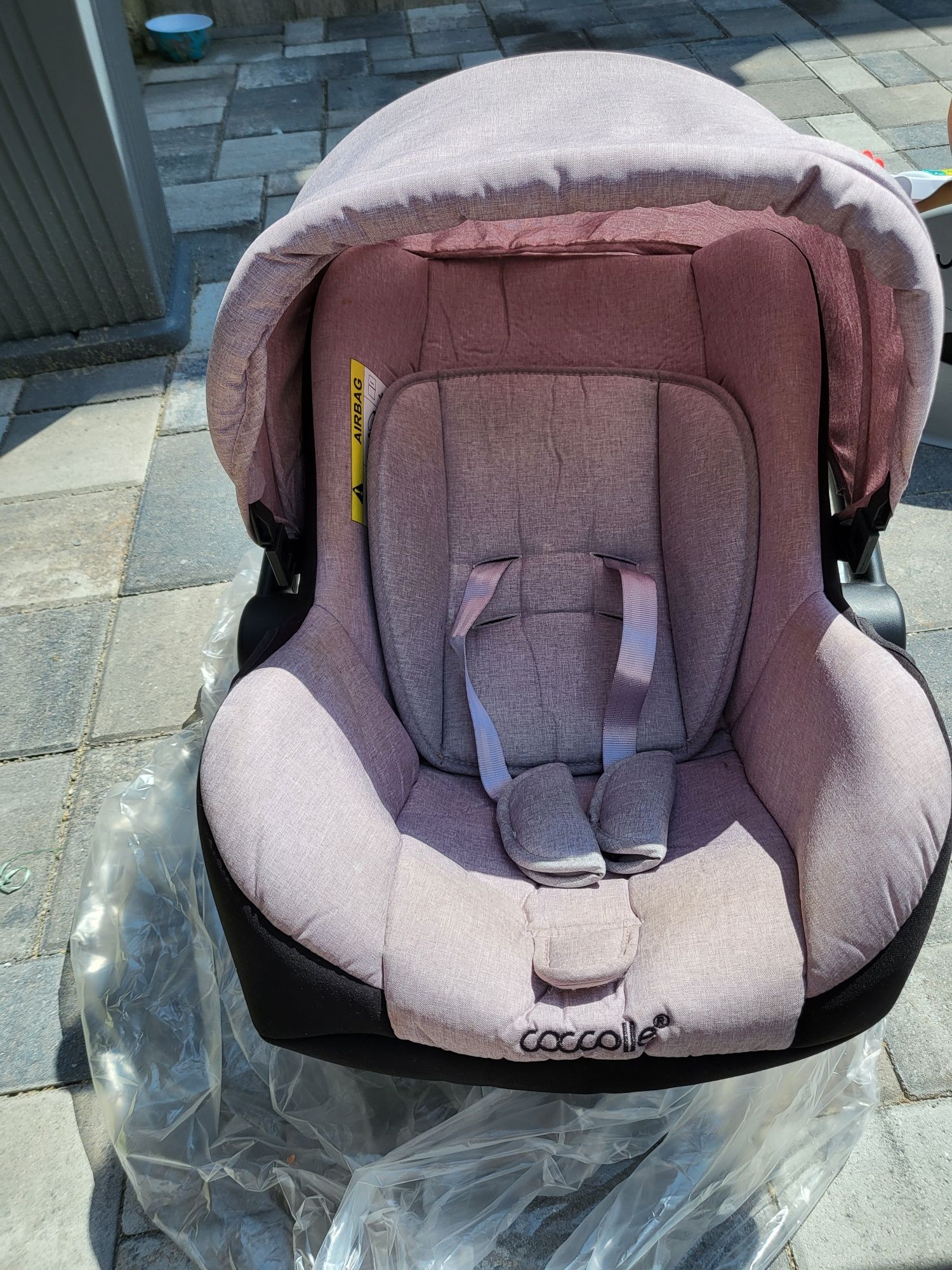 Carucior copii culoarea roz marca Coccole 3in1