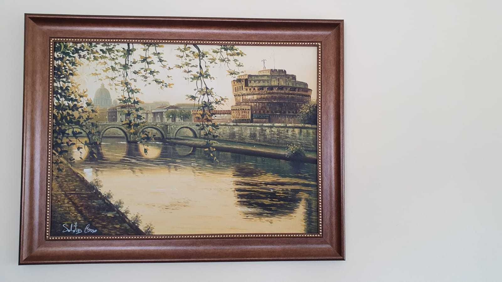 Tablou pictat in ulei - Castelul Ingerilor - Salvatore Como