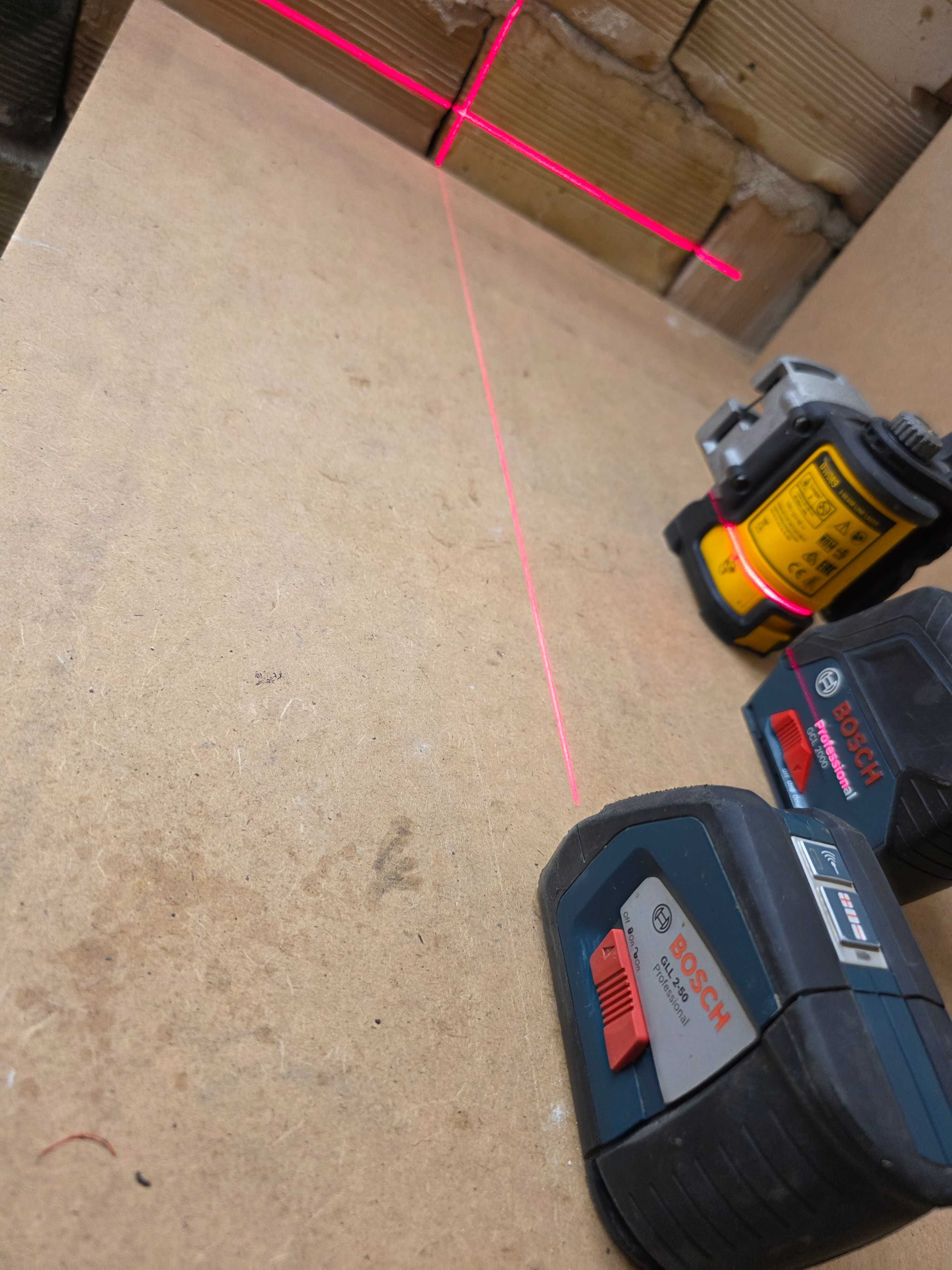 Лазерени нивелири Bosch и Dewalt