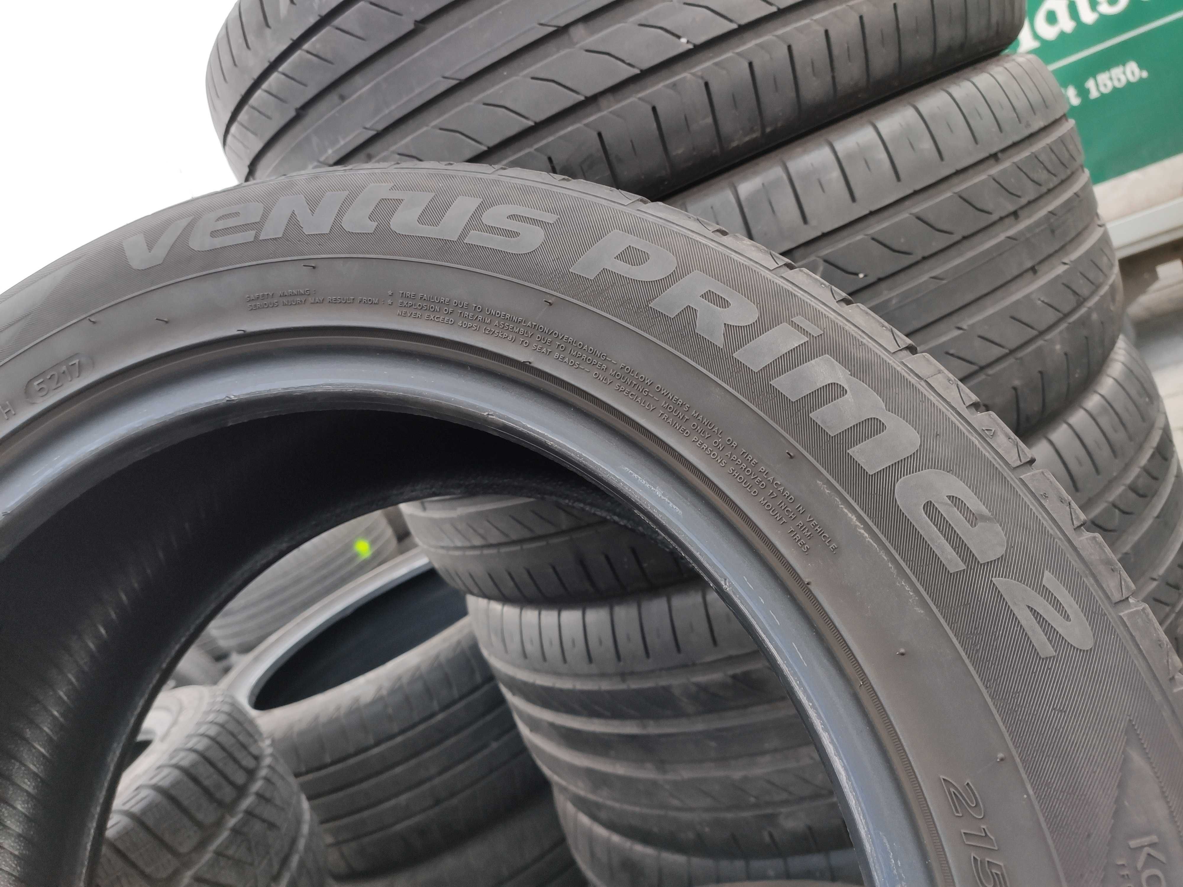 4бр Летни гуми 215 55 17 - Hankook