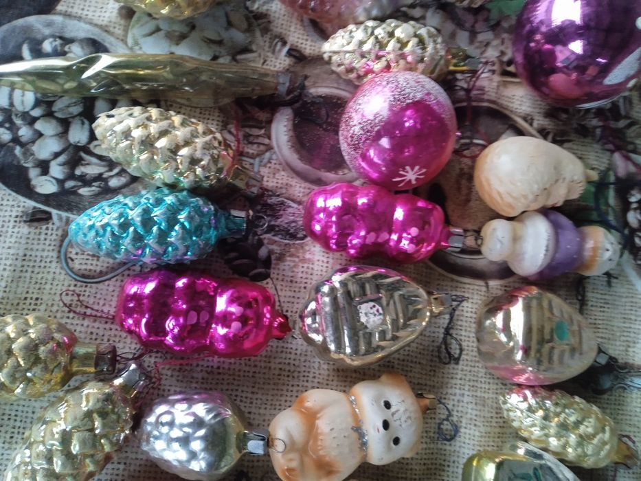 Советские ёлочные игрушки.