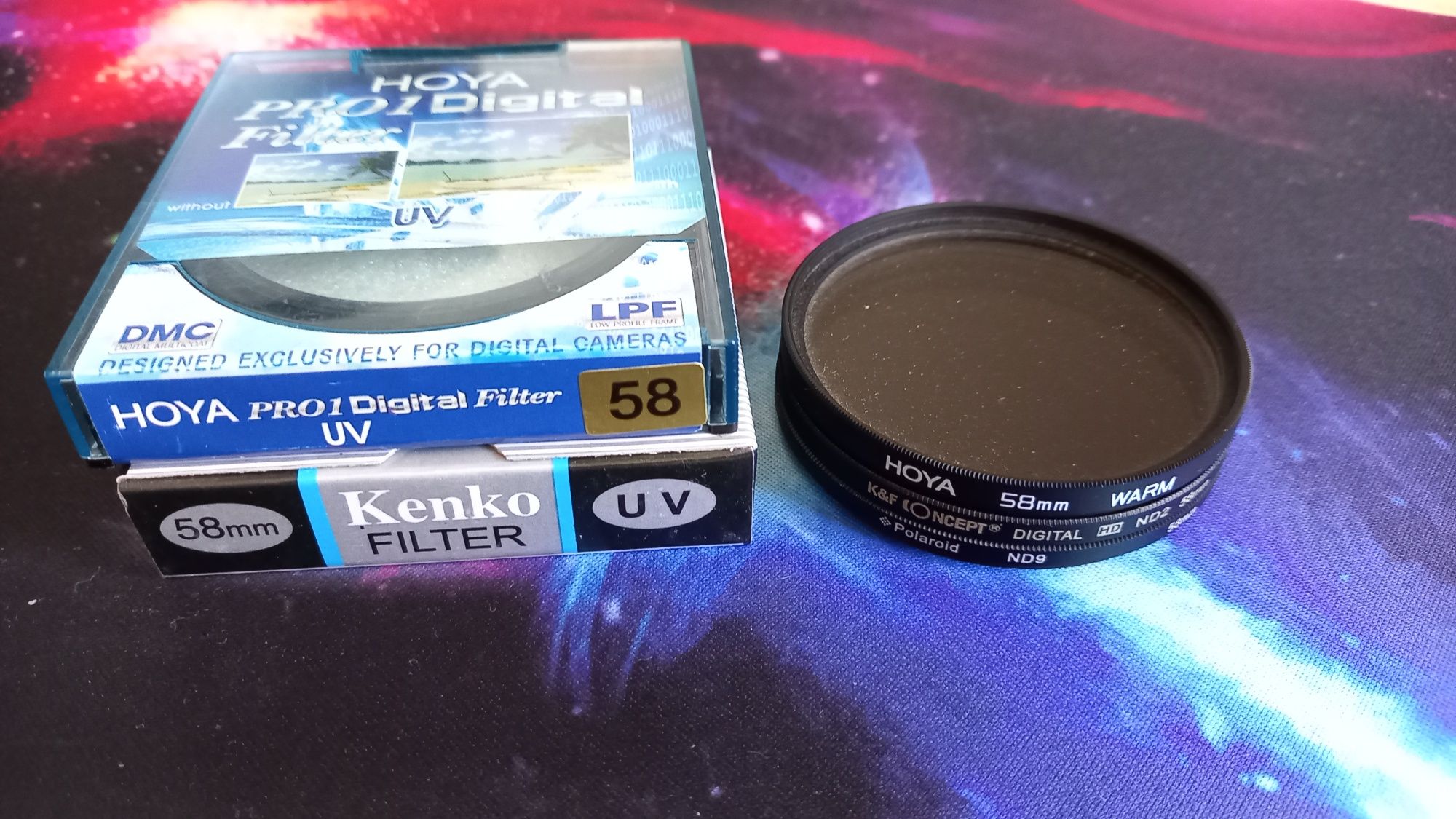Filtre UV, ND -- 52,58,62, 67, 72 mm