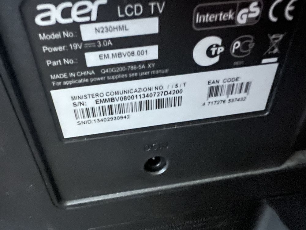 Acer монитор\телевизор 23 инча