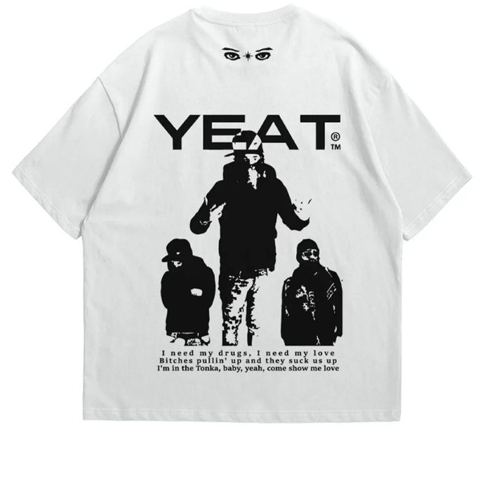 Бяла тениска Yeat