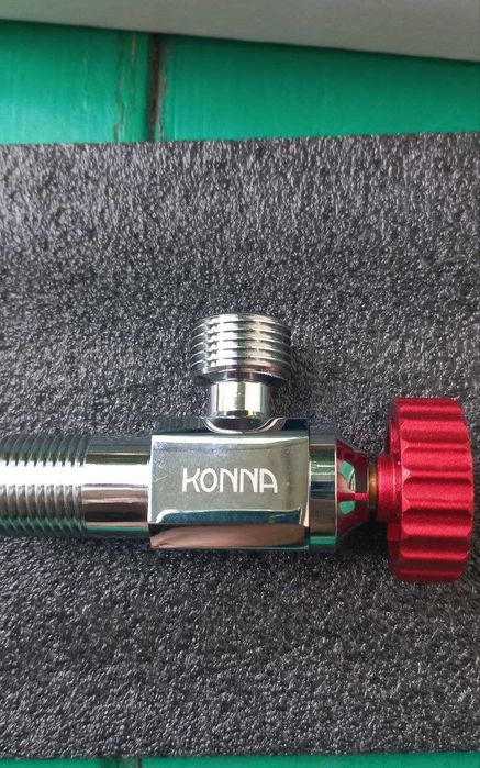 Краны отсекающие , угловые " Konna " оригинал. Вентеля новые в коробке