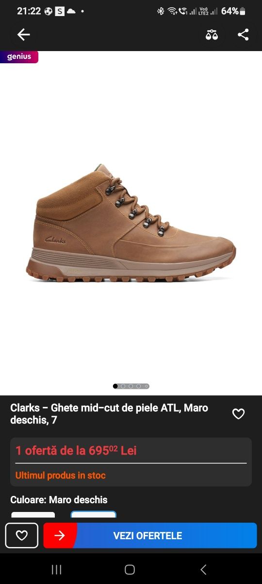 Ghete Clarks nr 41