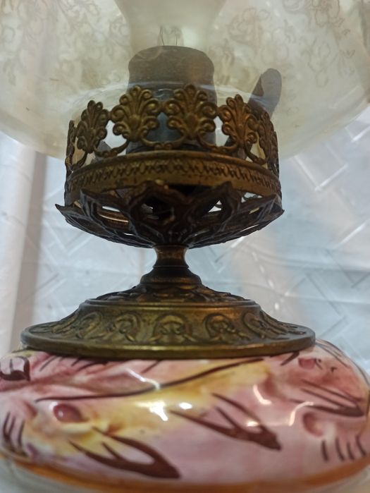 Антикварна нощна лампа Capodimonte -уникат!