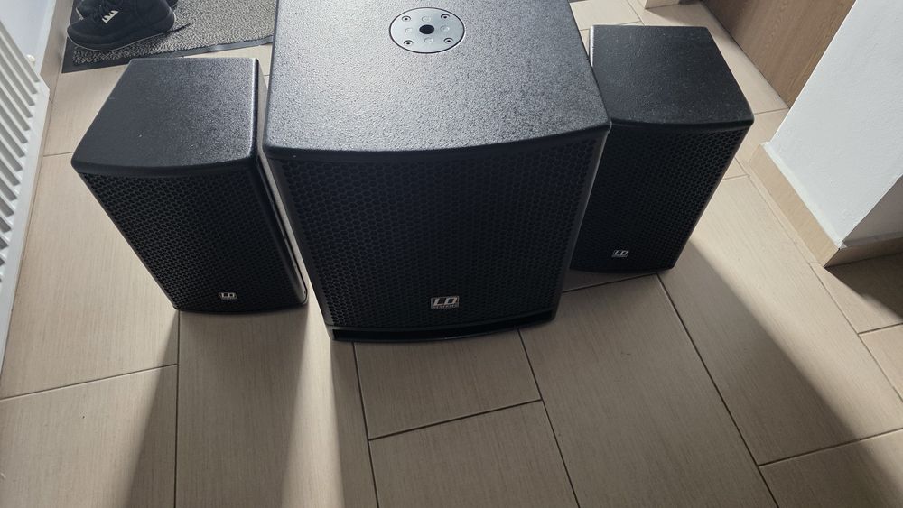 Boxe active LD Dave 12 G3, mixer, stative, microfoane