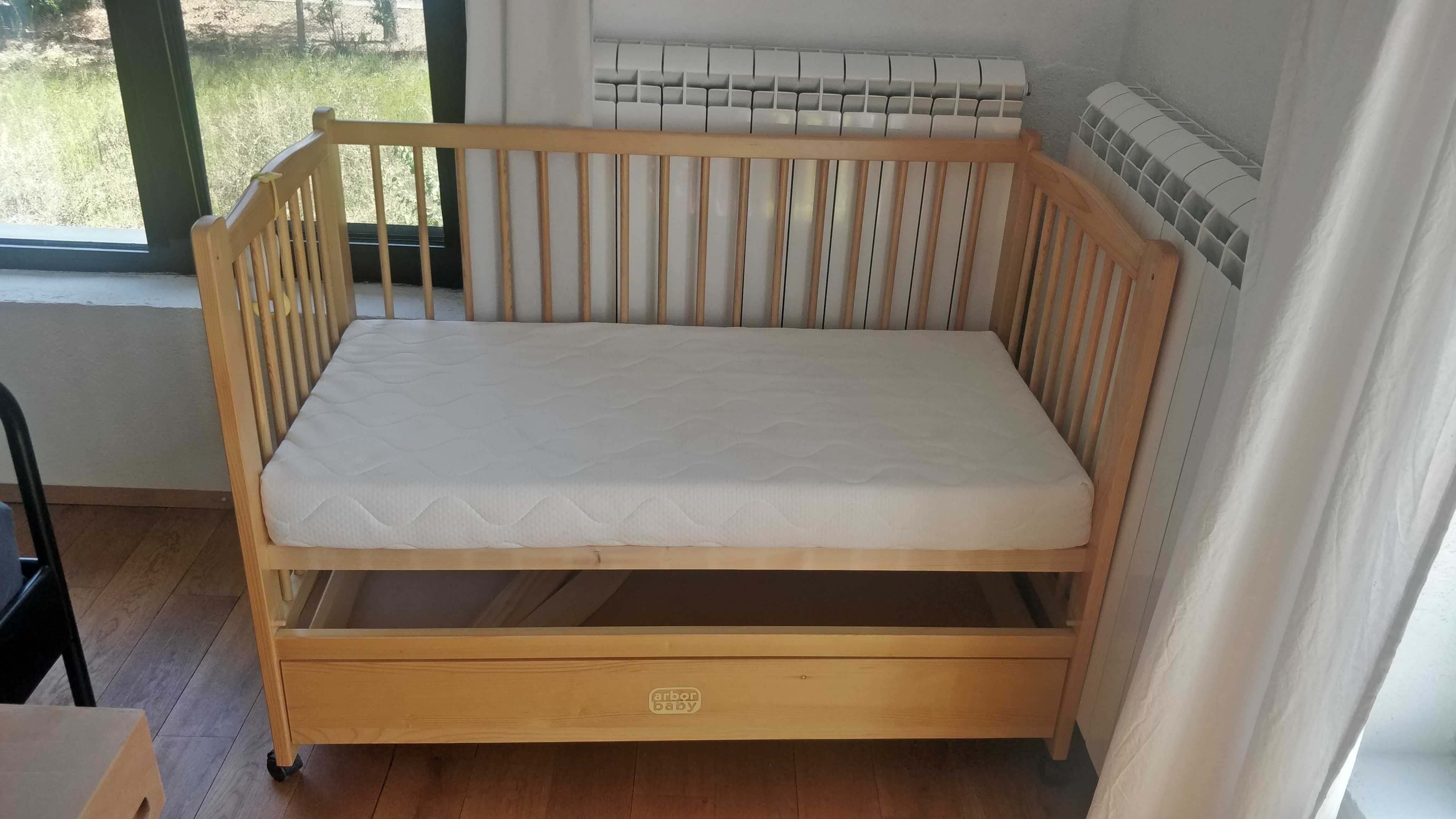 Бебешко дървено легло/кошара 120/60 Arbor