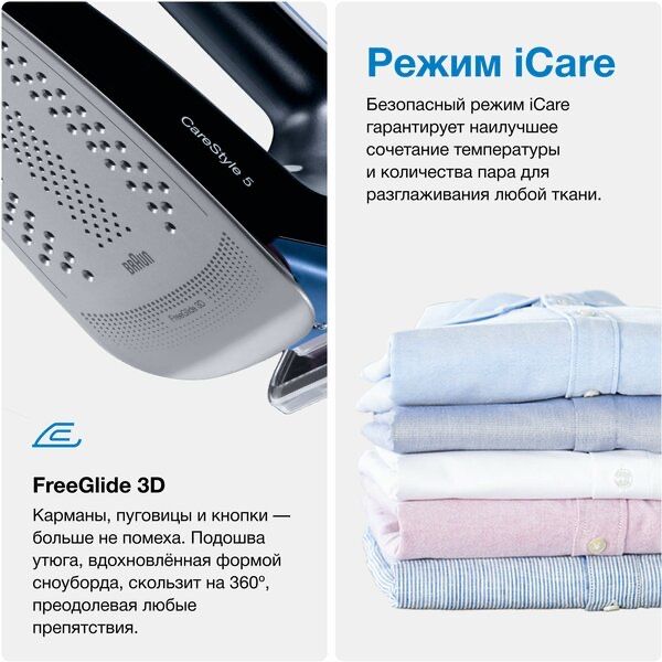 Парогенератор Braun IS 5145 CareStyle 5 черный/синий