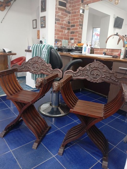 Jilt lemn natural pliant cu perne