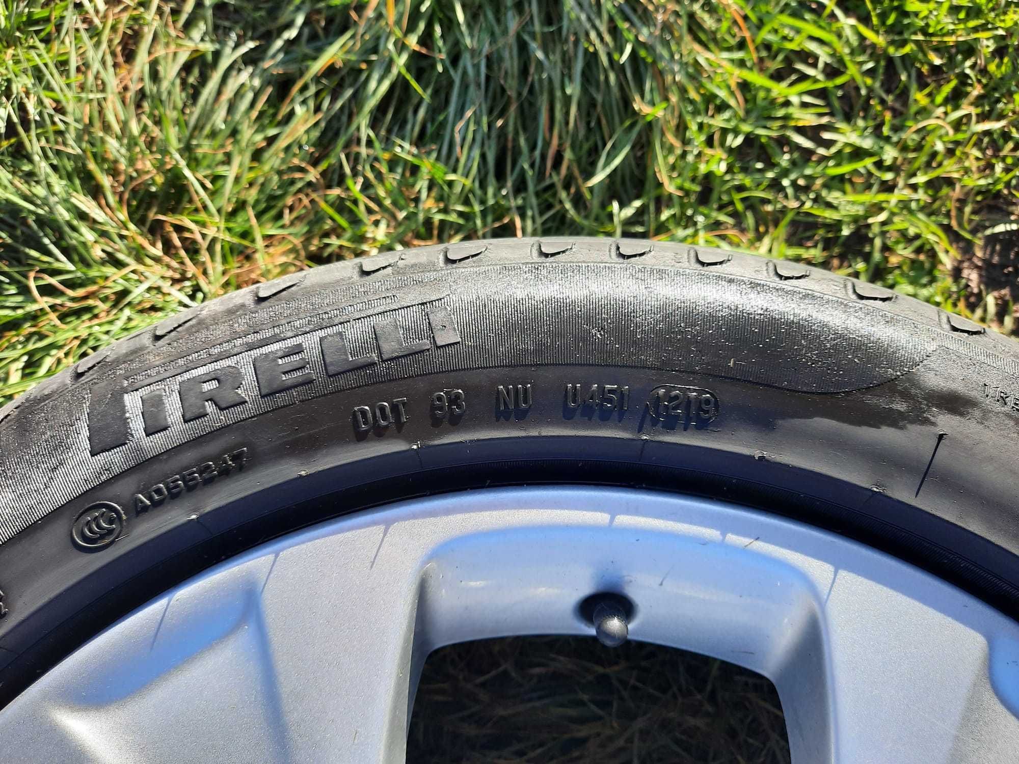Vând 4 buc. jante aliaj+ anvelope vară Pirelli-BMW X1 E84, 225/50 /17