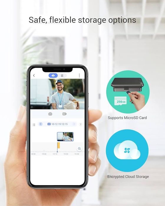 Vizor inteligent EZVIZ CP4 – Cameră pentru ușă cu ecran tactil,