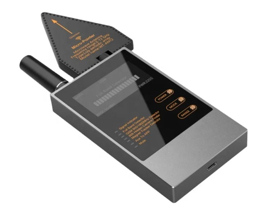 WT10 — Профессионал анти-шпион: Я ширин камера, GSM, GPS, Wi-Fi топади