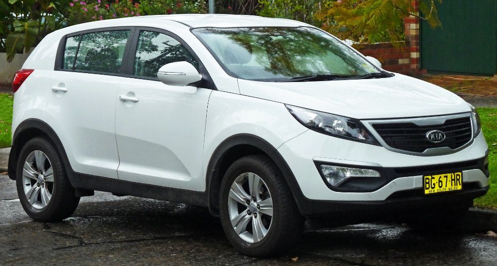 Решетка бампера на Киа Спортейдж SL 2010/ Kia Sportage SL 2010