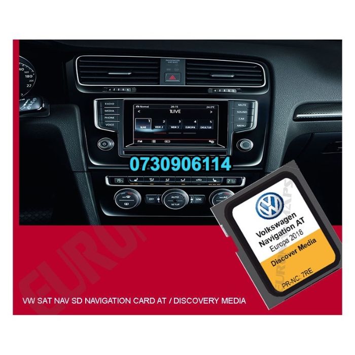 Hărți navigație 2025 VW Passat B8 Golf 7 Tiguan II Sharan Touran Skoda