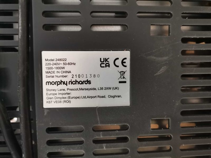 Тостер - Morphy richards 1500 - 1800 W