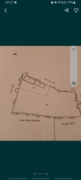 Vand/schimb/rate teren in Costache Negri jud Galati 1400mp neinundabil