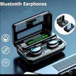 Casti wireless cu powerbank