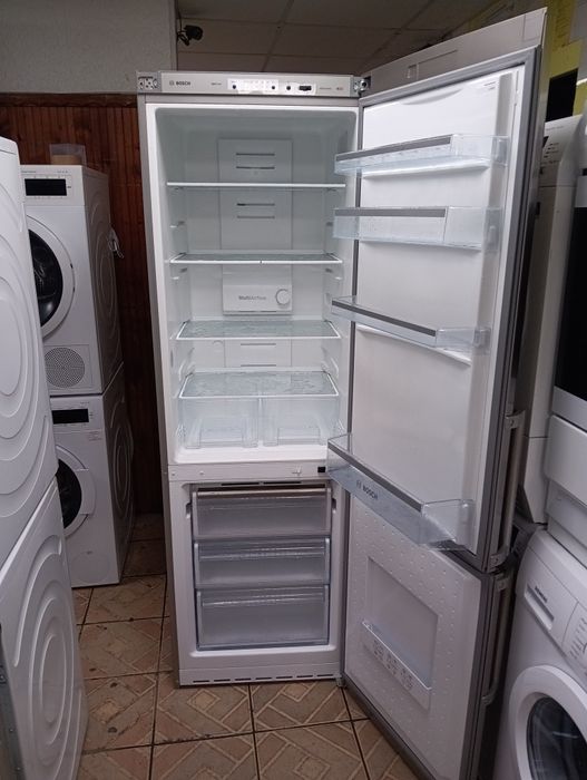 Иноксов комбиниран хладилник с фризер Бош Bosch 2год.Гаранция