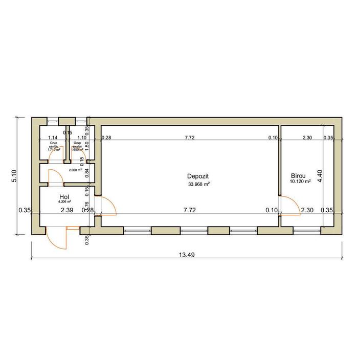Spatiu pentru birou/agentie/cabinet, Obcini