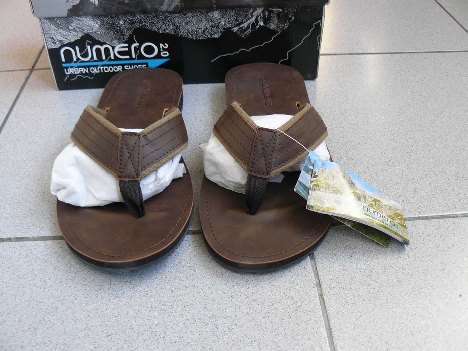 Papuci Barbati NUMERO 2.0,Noi, Cu Bareta Intre Degete,Piele Eco, Nr.41