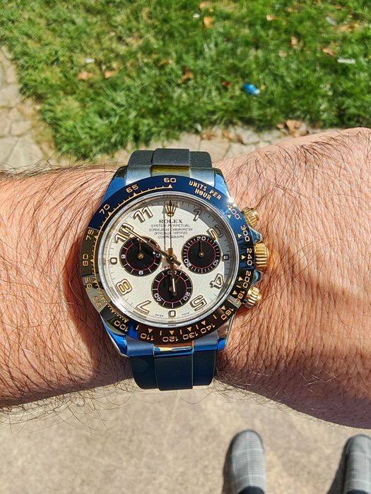 Rolex Cosmograph Daytona IVORY RACING 116523 18K Gold Steel