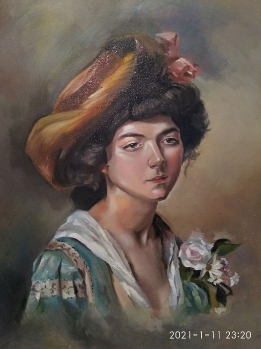 Продам картину масло без рамки