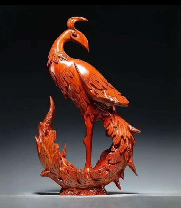 Pasarea Pheonix din lemn de trandafir