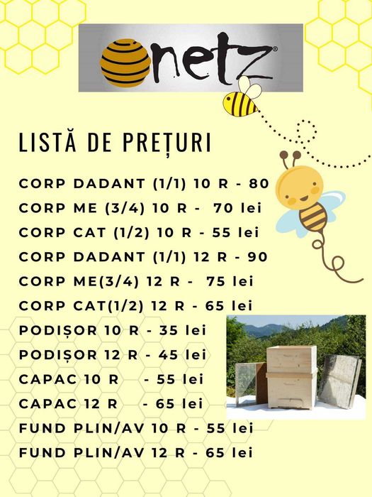 Stupi noi de vânzare -  Producător stupi verticali, orizontali 10-12 r