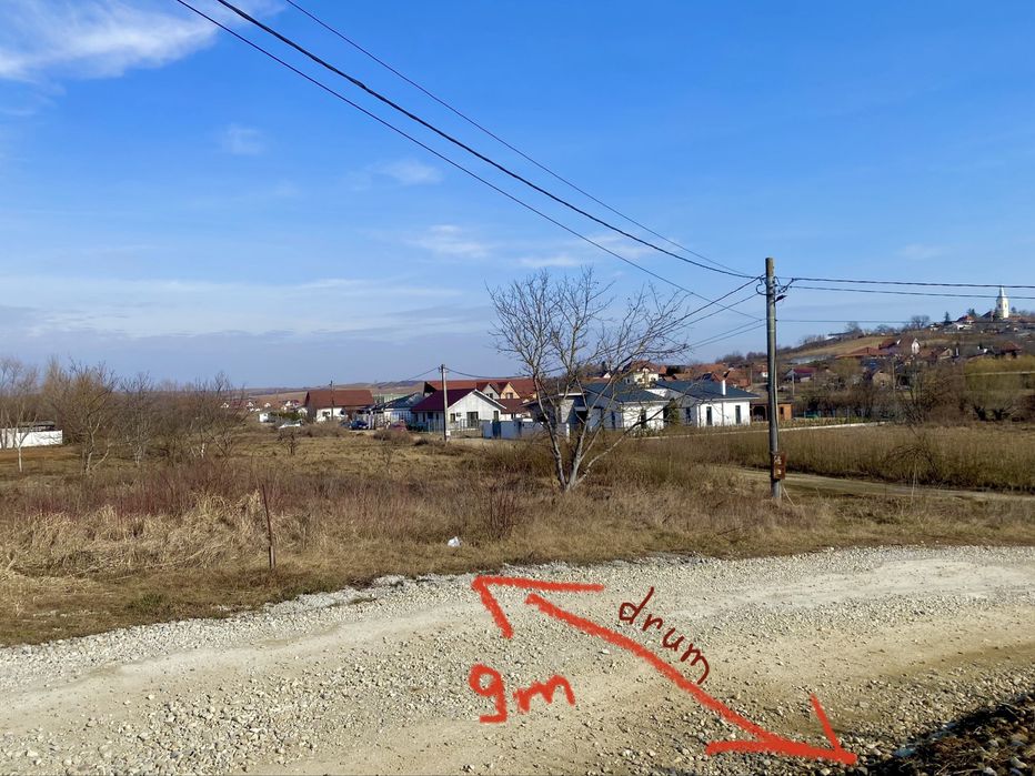 Teren Paleu 647 mp toate utilitatile la marginea proprietatii