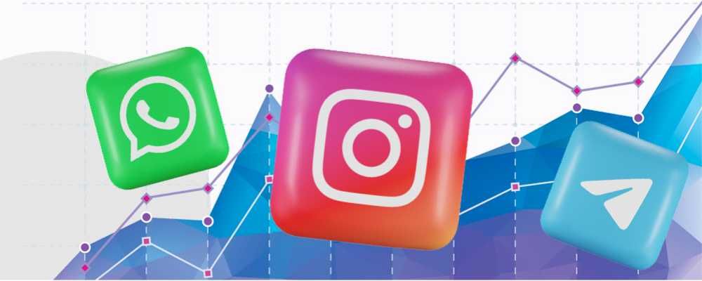 WhatsApp, Telegram, Instagram