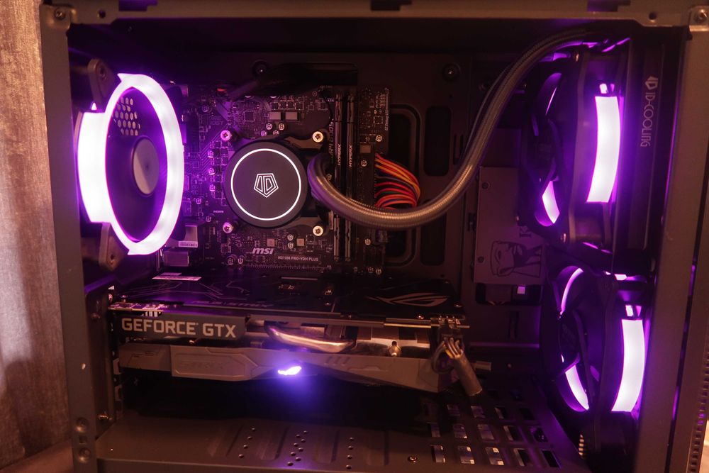 PC Gaming, I3 9100f + GTX 1650 Super + Water Cooling CA NOU