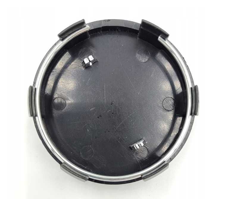 set 4 capace Renault, ARGINTIU/CROM, sau NEGRU/CROM cu inel de fixare