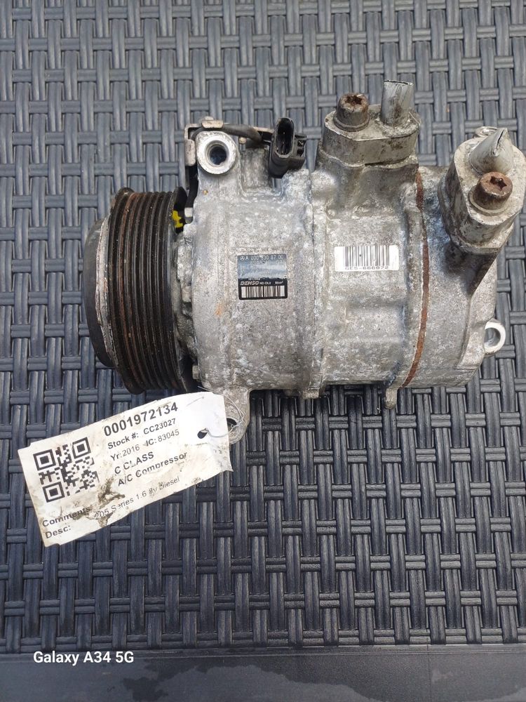 Compresor ac Mercedes c clas 2016 diesel 1,6 cod A000 830 87 00.