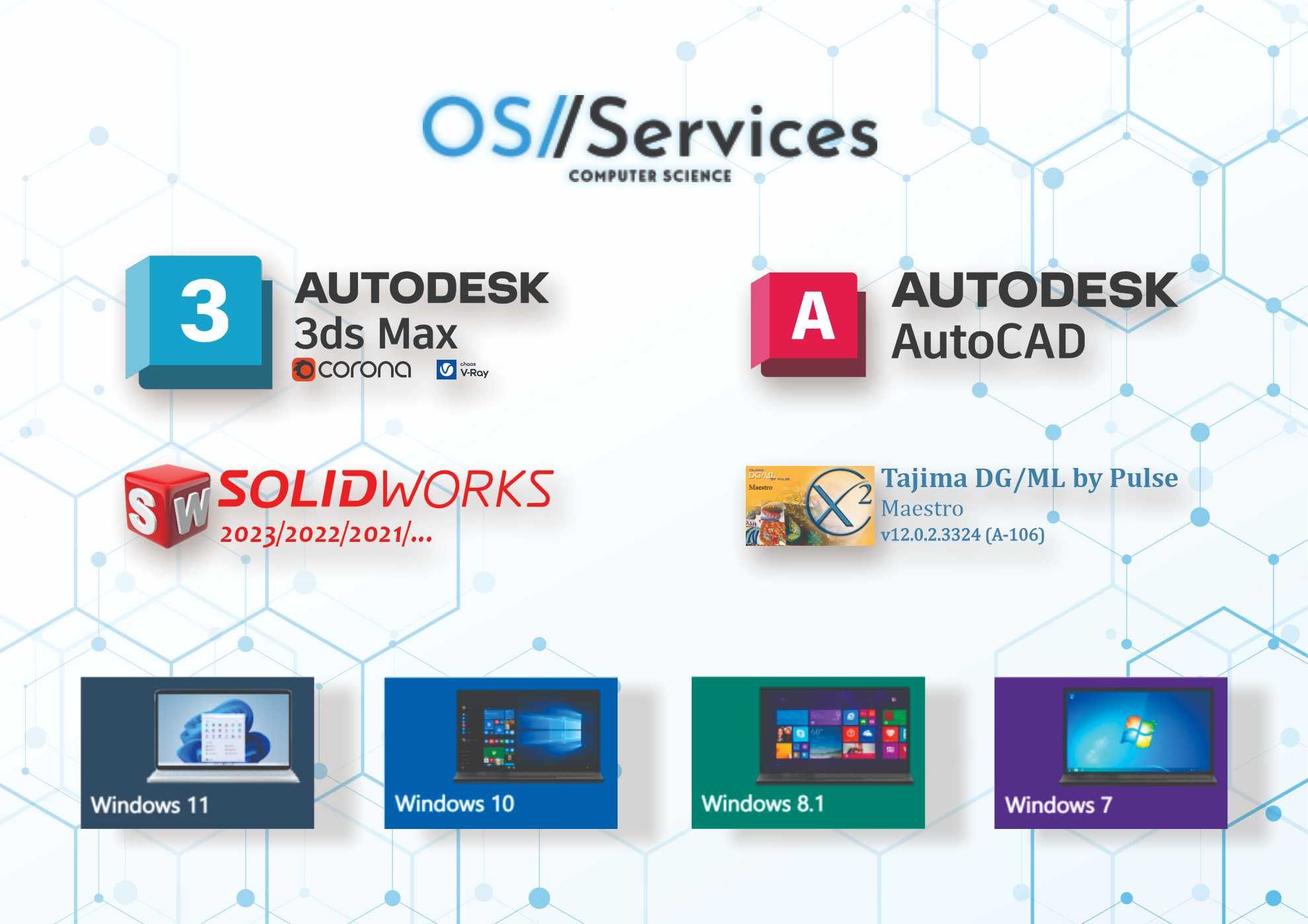 Установка Windows 11/10 | SolidWORKS | 3dsMAX | AutoCAD | Tajima ...